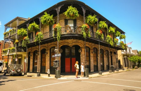 This image shows a house in New Orleans, Louisiana.