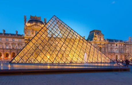 The Louvre museum in Paris, France