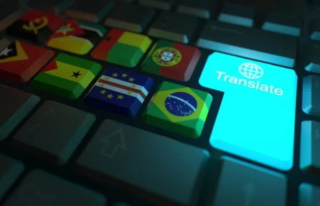 A keyboard with a translate button for different languages.